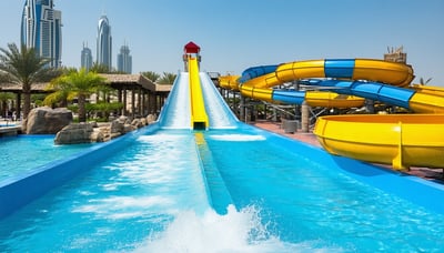 Newsletter signup illustration for Water Park Dubai